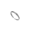 French vintage silver twisted titanium steel ring with layered adjustable design - R304102-Steel