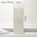 Set di 4 candele bianche lunghe in scatola per decorazione tavola romantica - Bianco - Set di 4 Candele da Cena Diritte da 25 cm