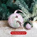Pink round tin wedding favor box with cartoon couple illustration and Love ribbon - Pink LOVE Couple