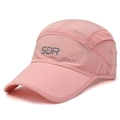 Berretto sportivo rosa ad asciugatura rapida con logo SDR e tessuto traspirante - Rosa