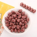 Brown rugby football shaped silicone beads for DIY pacifier clips and crafts - 13x19mm Football Beads (50pcs)
