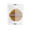 Houppette à maquillage goutte d'eau dorée métallique avec ruban en soie emballée - Larme / 1 Pièce / Tarte au jaune d'œuf (Sachet scellé)