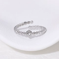 Silver Single Zirconia Bubble Style (JR424-S7)