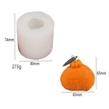 DIY orange fruit shaped candle silicone mold with realistic citrus texture details - E35 Large Dekopon