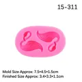 Pink silicone mold with two flamingos for DIY fondant and chocolate cake decoration - Flamingo / Pink