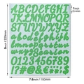 1 inch groene glitter letters en cijfers stickers voor DIY waterdichte decoratie - Handschrift / Groen