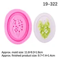 Stampo in silicone mughetto rosa con fusione in gesso floreale per decorazioni fai da te - Rosa