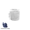 3D snail silicone mold for DIY candles and planters, showing 7.8x7cm product dimensions - Snail Candle