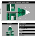 Christmas window sticker set with gift boxes and tree design, 40x50cm electrostatic decals - Minimalist Tree & Gifts (40*50cm)