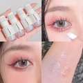 Set de sombras de ojos líquidas con purpurina Cappuvini con muestras y maquillaje de ojos - 01# Lágrimas de Perla de Sirena