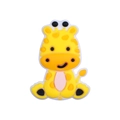 DIY baby pacifier chain accessory featuring a yellow giraffe silicone animal bead - Giraffe