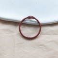 Durable reddish brown painted metal binder ring for DIY albums and scrapbooking - Brown