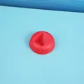 Red circular suspension display base for jewelry and accessories with matte finish - Red Round Base