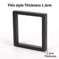 Scatola sospesa quadrata in pellicola PE nera sottile 1,3 cm per gioielleria - Nero Stile Sottile 13 Cm; 9*9*2 Cm