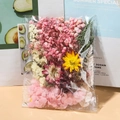 Close-up of mixed pink and purple dried flowers in a clear bag for DIY floral crafts - Dried Flowers Bag Pink 14.5g
