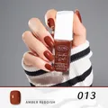 Peelable quick-dry nail polish in shade 013 Amber Reddish with a glossy finish 10ml - 13#Amber Reddish