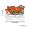 Christmas LED light-up glasses featuring Jingle Bells Santa and candy cane decor - Christmas Glasses Style D