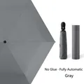 Ultralight automatic grey umbrella with matching sleeve and UV protection coating - Grey (Non-Coated)
