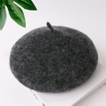 Basco in lana per bambini grigio antracite per la moda autunno e inverno - Taglia unica / Grigio Melange