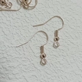 Ganchos de plata para pendientes con bola y resorte para creación de joyas - Gancho estándar / Oro rosa