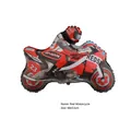 Racing style red motorcycle shaped foil balloon for party decor 66x53cm size - Red Motorcycle