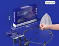 Magnetic strategy board game set with rope, diverse magnets, and storage bag for kids - 5 Shapes Mixed Pieces + Rope Version + 20 Magnetic Pieces