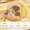 Lettino per gatti a forma di insetto giallo con tabella taglie per cani piccoli - S (40*30cm) / Giallo