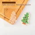 Christmas tree shaped acrylic cookie stamp for baking, pattern size 5.3x8cm, model QA0273 - Pattern 5.3x8cm/Frame 11.8x11.2cm