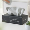 Grey microfiber kitchen cleaning cloths in 20pcs pull-out reusable dispenser box - 20 Sheets (20*20cm) / (English Packaging) Black Box Grey