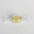 Candy-shaped clear container filled with natural yellow crystal stones for decor - Citrine - 1PC