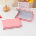 Rosafarbener Versandkarton aus Wellpappe für kleine Geschenke und Accessoires - 19*13*2.8cm / Rosa