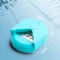 Blue R4 corner rounder punch with plastic shell and metal blade for card trimming - 1 Piece / Blue