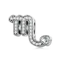 S925 sterling silver Scorpio zodiac charm with sparkling cubic zirconia and heart stone - Scorpio