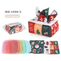 Scatola di fazzoletti giocattolo di Natale per neonati con peluche e sciarpe sonore - Natale (8 sciarpe di seta + 3 panni quadrati)
