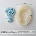 DIY Tulip Flower Silicone Mold for handmade candles and soaps with scale measurements - Bouquet Style (J-0059)