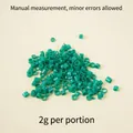 Miniature green PVC faux scalloped onion rings for DIY fake food decoration in 2g packs - 0.2cm Simulation Green Onions / 2g Pack