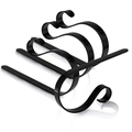 Dreiteiliges Set schwarzer Metall-S-Haken für Weihnachtssocken am Kamin Geschenke - Schwarz