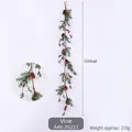 Artificial 153cm Christmas garland with pine needles cones and red berries model A46-20221 - Garland (A46-20221)