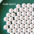 Glossy pure white ABS imitation pearls without holes for DIY jewelry accessories - Pure White
