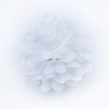 Single white artificial hydrangea fabric flower accessory for DIY wedding decor - White