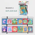 Double-sided black and white baby cloth book with animal illustrations and alphabet - Flying Animals And Wild Alphabet (66547-2)