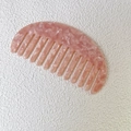 Pink marble texture acetate hair comb with wide teeth for portable styling - Small Wide Tooth / 5# Pink