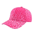 Rosa Baseballkappe für Mädchen mit lebhaftem Leopardenmuster und klassischem Design - Leopardenmuster Rosarot