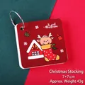Christmas mini notepad with red reindeer cover and metal ring binder for students - Christmas Stocking Ring Notebook