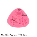 Stampo in silicone rosa per fondant con fiori e stelle per decorazione dolci fai da te - Stampo Composito Fiori e Gemme 17-62