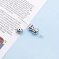 Antique silver spacer beads with floral relief for DIY bracelets and jewelry making - Vintage Floral Textured Spacer Bead (16467) / 1 Piece/Pack (6x8mm) / Antique Silver