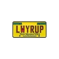 LWYRUP yellow metal enamel pin inspired by New Mexico car plate from Breaking Bad - Lawyer Car Plate Style (QHXZ709)