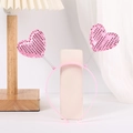 Pink sequin heart headband with metal spring attachments for women and girls - Pink Sequin Heart