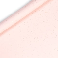 Pink wrapping paper roll with metallic gold sequins for Valentine gift packaging - Sakura Star Pink