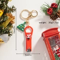 Detailed view of Santa Claus nail clipper keychain with dimension and weight specifications - Santa Claus